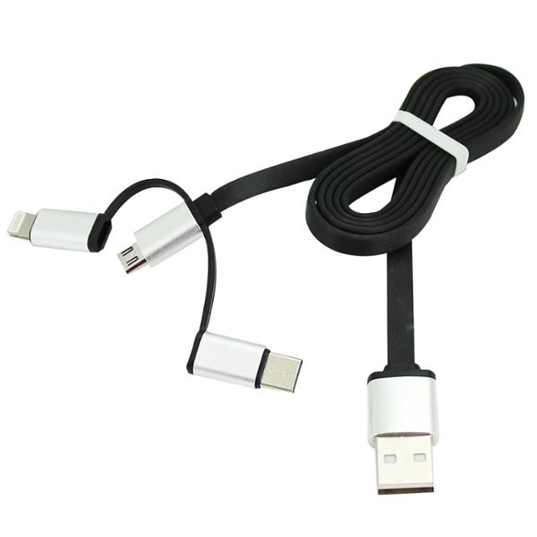 CABLE USB MULTIPRISES 3 EN 1