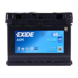 BATTERIE EXIDE AUTO START&STOP AGM EK600