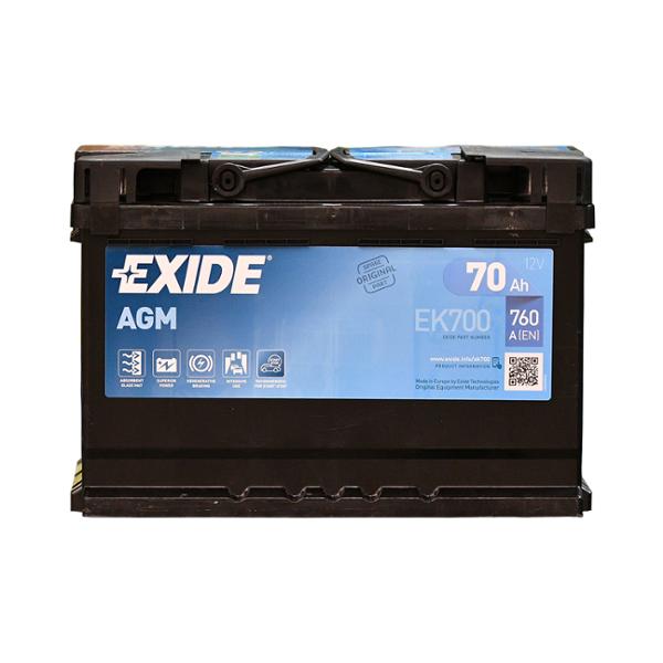 BATTERIE EXIDE AUTO START&STOP AGM EK700