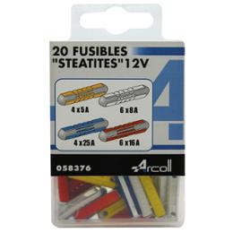 20 FUSIBLES STEATITE ASSORTIS