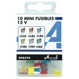 10 MINI FUSIBLES ASSORTIS