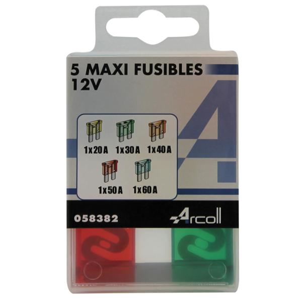 5 MAXI FUSIBLES 20 A 60A