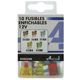 10 FUSIBLES ENFICHABLES ASSORTIS