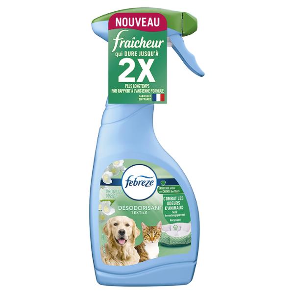 FEBREZE SPRAY DESODORISANT TEXTILES CONTRES LES ODEURS D' ANIMAUX 500ML