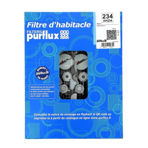 FILTRE HABITACLE N°234 PURFLUX