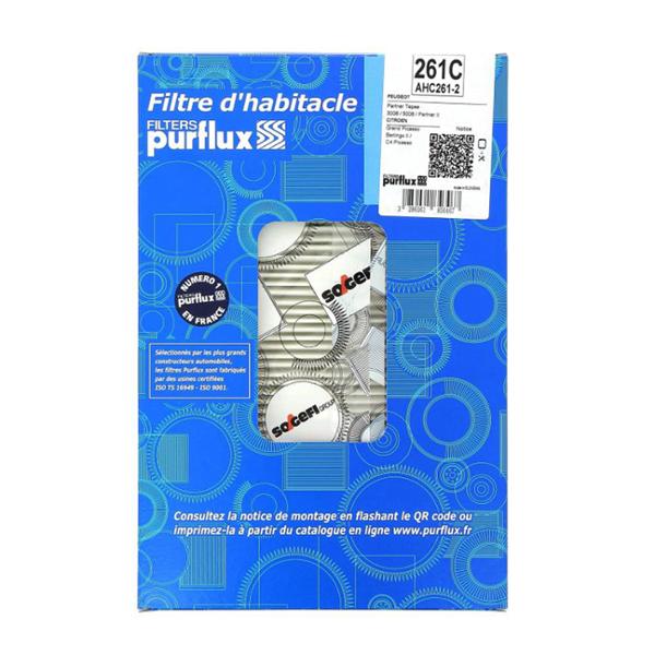 FILTRE HABITACLE N°261C PURFLUX