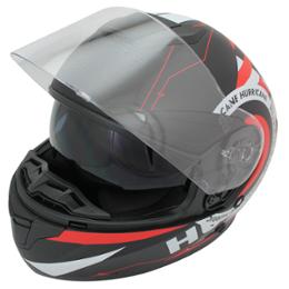 CASQUE INTEGRAL HURRICANE ROUGE / NOIR TXL