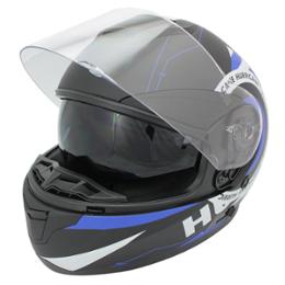 CASQUE INTEGRAL HURRICANE BLEU / NOIR TL