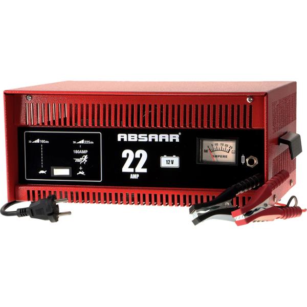 ABSAAR CHARGEUR BATTERIE 22A 12V AVEC FONCTION AIDE AU DEMARRAGE