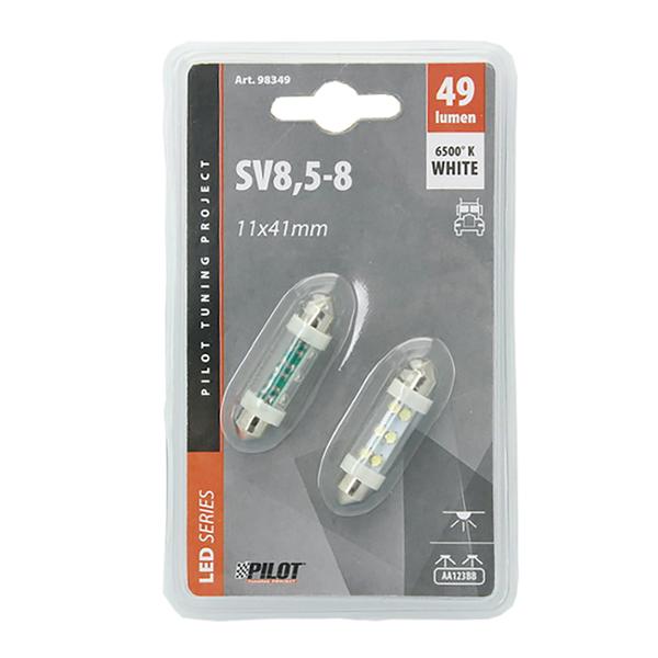 2 AMPOULES 6 LED BLANC