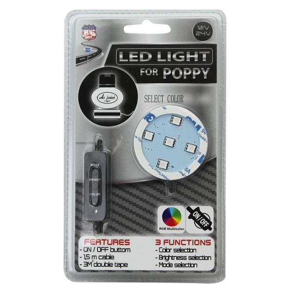 BASE LED POPPY TELECOMMANDE 12/24V