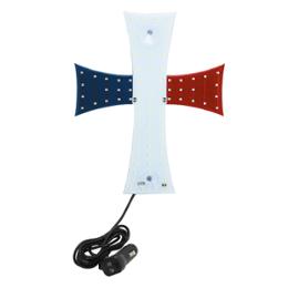 DECO CROIX 84 LEDS FRANCE 12/24V